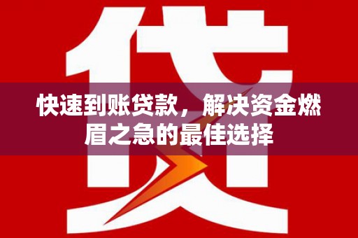 福建快速到账贷款，解决资金燃眉之急的最佳选择