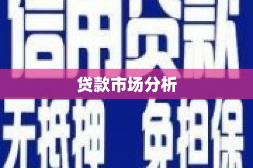 福建贷款市场分析