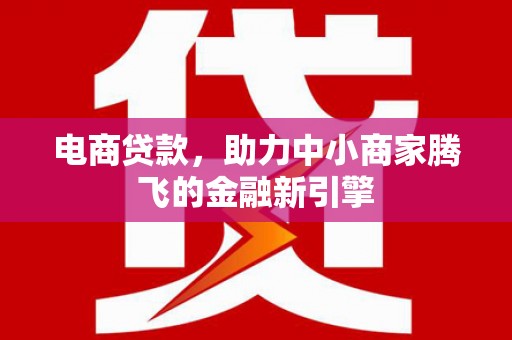 福建电商贷款，助力中小商家腾飞的金融新引擎