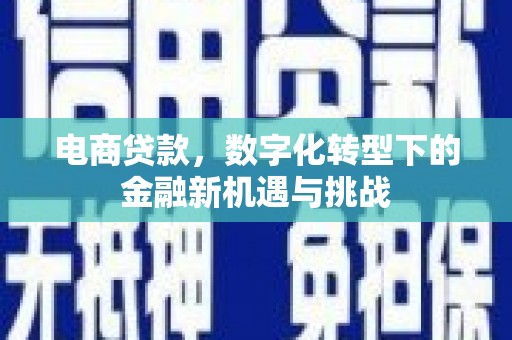 福建电商贷款，数字化转型下的金融新机遇与挑战