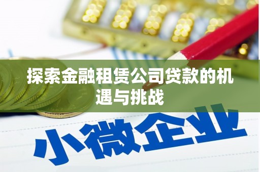 福建探索金融租赁公司贷款的机遇与挑战
