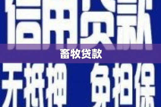 福建畜牧贷款