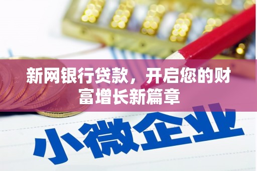 福建新网银行贷款，开启您的财富增长新篇章