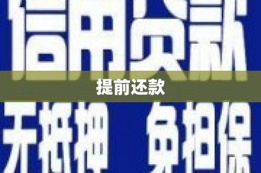 福建提前还款