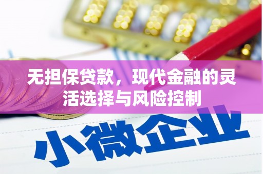 福建无担保贷款，现代金融的灵活选择与风险控制