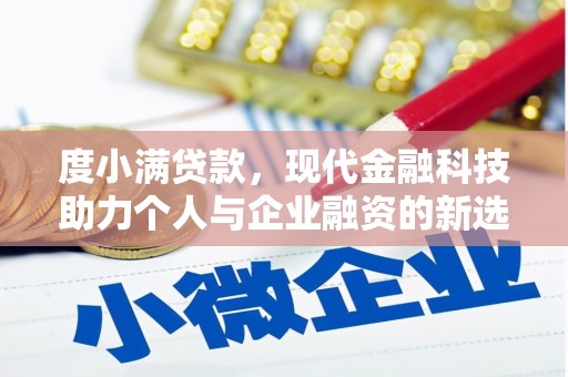 福建度小满贷款，现代金融科技助力个人与企业融资的新选择