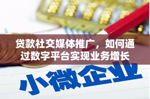 福建贷款社交媒体推广，如何通过数字平台实现业务增长