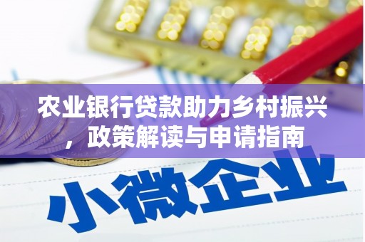 福建农业银行贷款助力乡村振兴，政策解读与申请指南