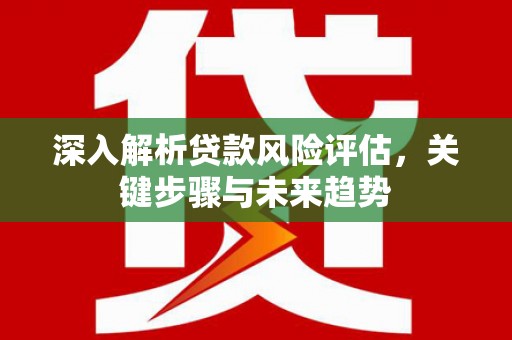 福建深入解析贷款风险评估，关键步骤与未来趋势