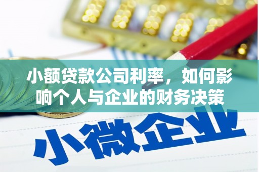 福建小额贷款公司利率，如何影响个人与企业的财务决策