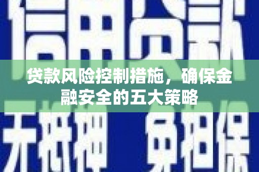 福建贷款风险控制措施，确保金融安全的五大策略