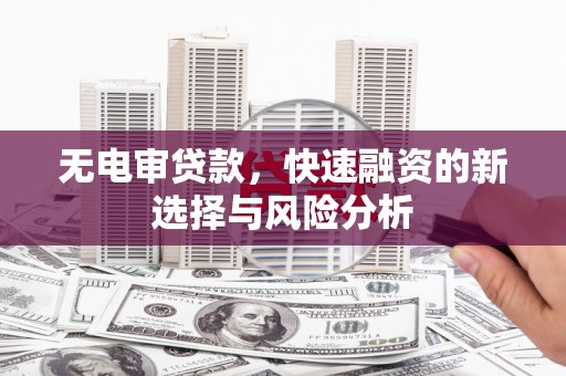 福建无电审贷款，快速融资的新选择与风险分析