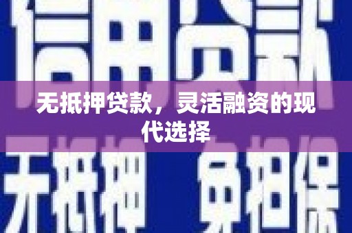 福建无抵押贷款，灵活融资的现代选择