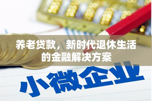 福建养老贷款，新时代退休生活的金融解决方案