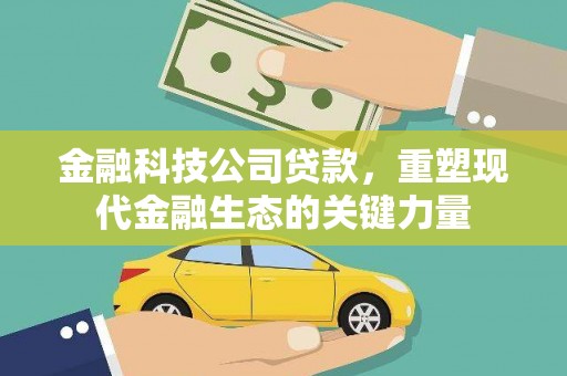 福建金融科技公司贷款，重塑现代金融生态的关键力量