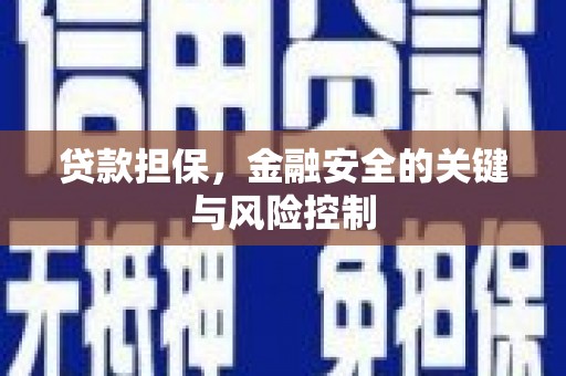 福建贷款担保，金融安全的关键与风险控制