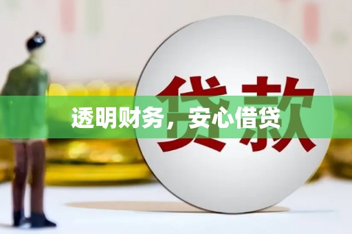 福建透明财务，安心借贷