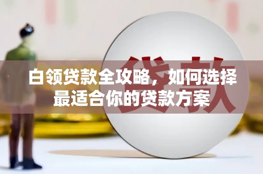 福建白领贷款全攻略，如何选择最适合你的贷款方案