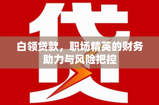 福建白领贷款，职场精英的财务助力与风险把控